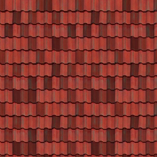 Kırmızı Kiremit Çatı Texture